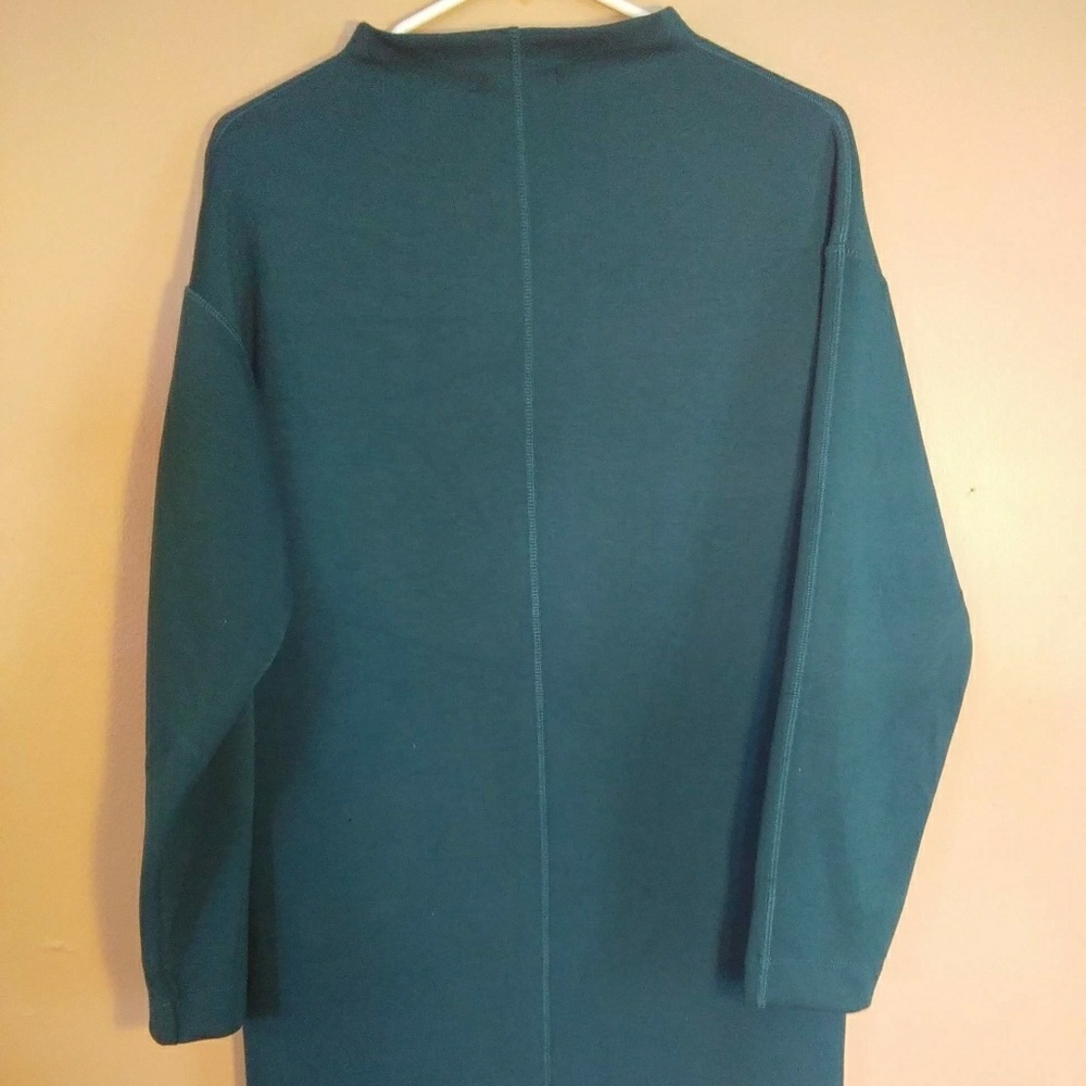 Prologue XS Teal Long Sleeved Sweatshirt Dress - Picture 5 of 6
